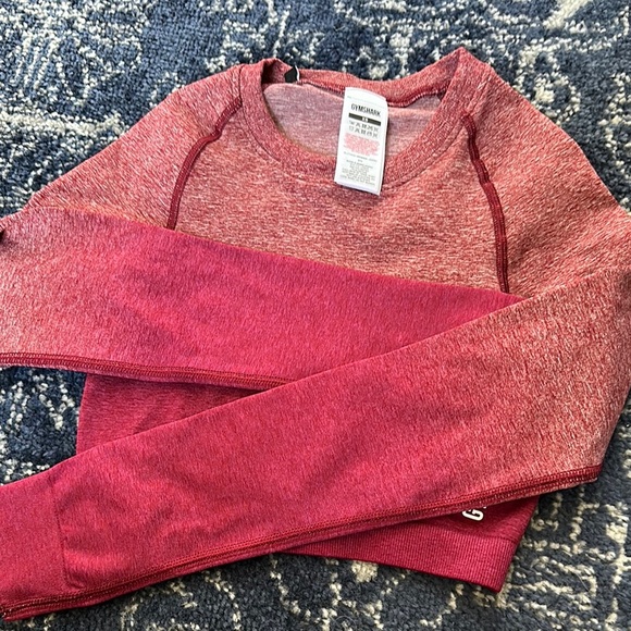 EUC Gymshark ombré long sleeve crop top size xs - Picture 4 of 5